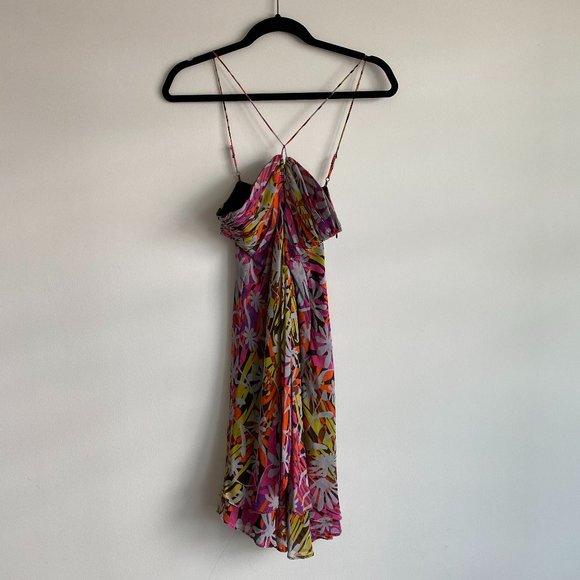 BCBG MAXAZRIA Flower Print Summer Dress - Picture 4 of 6